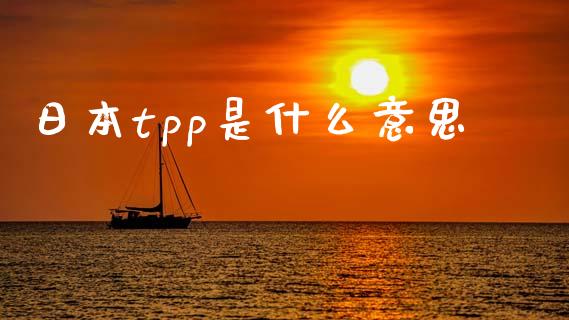 日本tpp是什么意思_https://www.lcjysmgs.com_德指行情直播_第1张