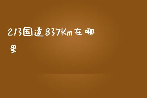 213国道837Km在哪里_https://www.lcjysmgs.com_黄金期货直播喊单_第1张
