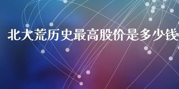 北大荒历史最高股价是多少钱_https://www.lcjysmgs.com_恒指直播平台_第1张
