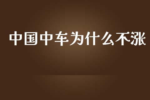 中国中车为什么不涨_https://www.lcjysmgs.com_黄金期货直播喊单_第1张