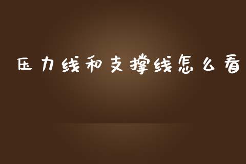 压力线和支撑线怎么看_https://www.lcjysmgs.com_黄金期货直播喊单_第1张