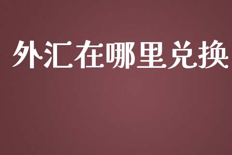 外汇在哪里兑换_https://www.lcjysmgs.com_恒生指数直播_第1张
