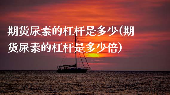 期货尿素的杠杆是多少(期货尿素的杠杆是多少倍)_https://www.lcjysmgs.com_恒生指数直播_第1张