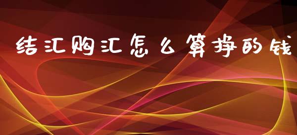 结汇购汇怎么算挣的钱_https://www.lcjysmgs.com_德指行情直播_第1张