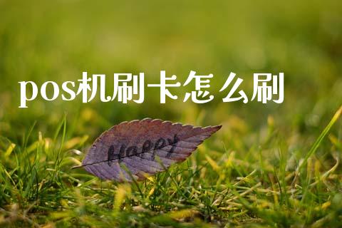 pos机刷卡怎么刷_https://www.lcjysmgs.com_黄金期货直播喊单_第1张