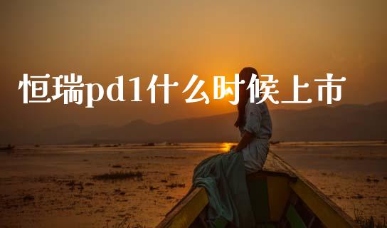 恒瑞pd1什么时候上市_https://www.lcjysmgs.com_黄金期货直播喊单_第1张
