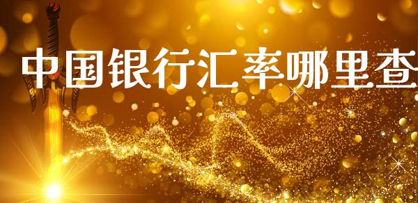 中国银行汇率哪里查_https://www.lcjysmgs.com_黄金期货直播喊单_第1张