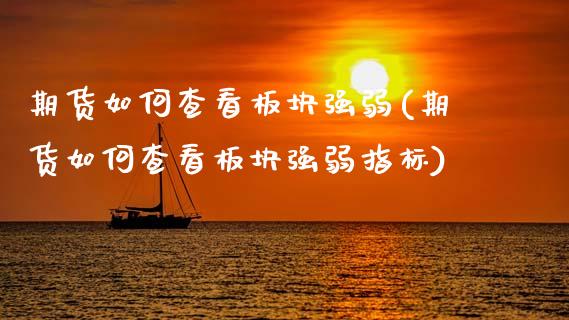 期货如何查看板块强弱(期货如何查看板块强弱指标)_https://www.lcjysmgs.com_黄金期货直播喊单_第1张