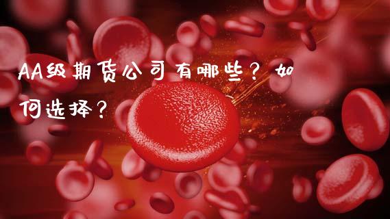 AA级期货公司有哪些？如何选择？_https://www.lcjysmgs.com_恒生指数直播_第1张