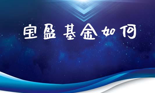 宝盈基金如何_https://www.lcjysmgs.com_恒生指数直播_第1张