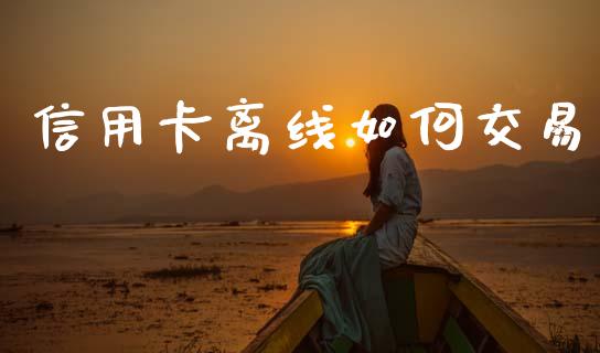 信用卡离线如何交易_https://www.lcjysmgs.com_黄金期货直播喊单_第1张