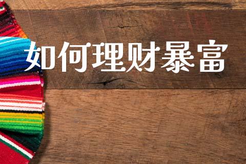 如何理财暴富_https://www.lcjysmgs.com_德指行情直播_第1张