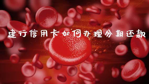 建行信用卡如何办理分期还款_https://www.lcjysmgs.com_恒生指数直播_第1张