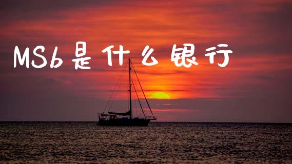 MSb是什么银行_https://www.lcjysmgs.com_黄金期货直播喊单_第1张