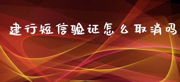 建行短信验证怎么取消吗_https://www.lcjysmgs.com_德指行情直播_第1张