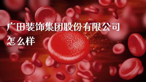 广田装饰集团股份有限公司怎么样_https://www.lcjysmgs.com_德指行情直播_第1张