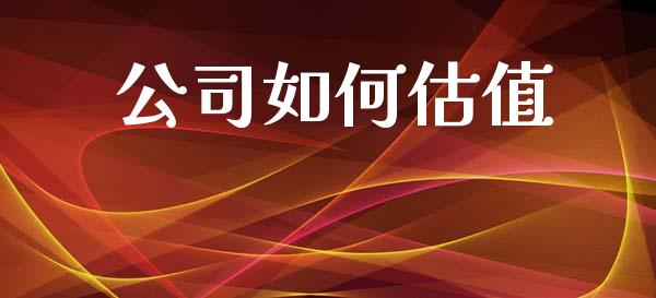 公司如何估值_https://www.lcjysmgs.com_德指行情直播_第1张