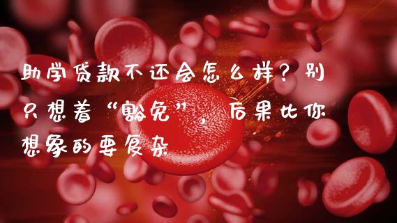 助学贷款不还会怎么样？别只想着“豁免”，后果比你想象的要复杂_https://www.lcjysmgs.com_恒生指数直播_第1张