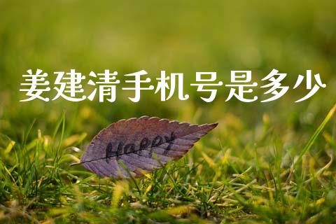 姜建清手机号是多少_https://www.lcjysmgs.com_德指行情直播_第1张