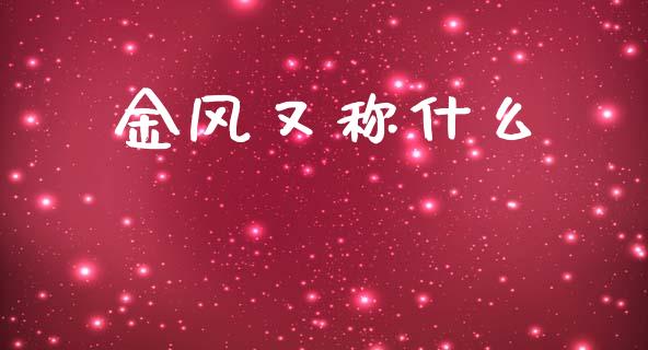金风又称什么_https://www.lcjysmgs.com_黄金期货直播喊单_第1张