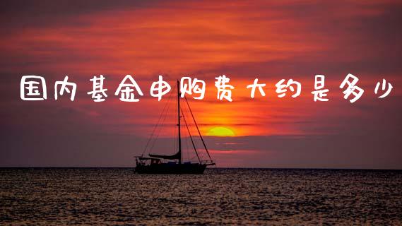 国内基金申购费大约是多少_https://www.lcjysmgs.com_恒指直播平台_第1张