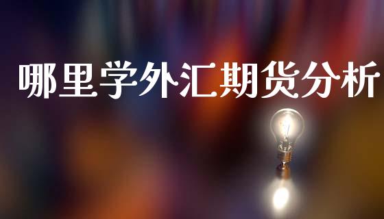 哪里学外汇期货分析_https://www.lcjysmgs.com_德指行情直播_第1张