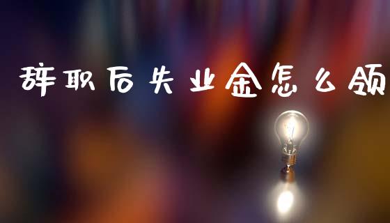 辞职后失业金怎么领_https://www.lcjysmgs.com_黄金期货直播喊单_第1张