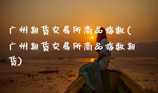 广州期货交易所商品指数(广州期货交易所商品指数期货)_https://www.lcjysmgs.com_黄金期货直播喊单_第1张