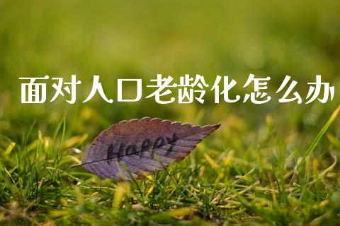 面对人口老龄化怎么办_https://www.lcjysmgs.com_德指行情直播_第1张
