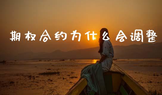 期权合约为什么会调整_https://www.lcjysmgs.com_恒指直播平台_第1张