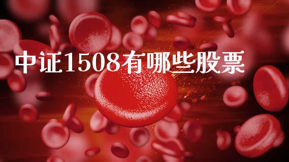 中证1508有哪些股票_https://www.lcjysmgs.com_德指行情直播_第1张