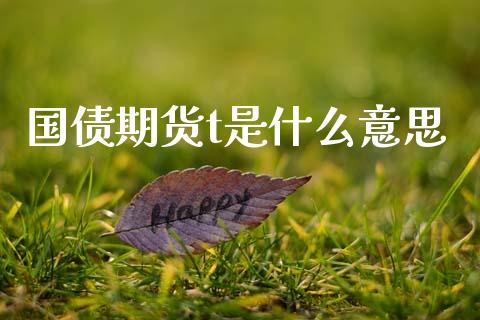 国债期货t是什么意思_https://www.lcjysmgs.com_德指行情直播_第1张