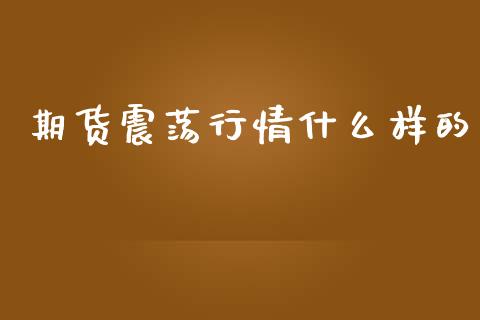 期货震荡行情什么样的_https://www.lcjysmgs.com_恒生指数直播_第1张