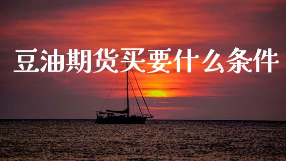 豆油期货买要什么条件_https://www.lcjysmgs.com_黄金期货直播喊单_第1张