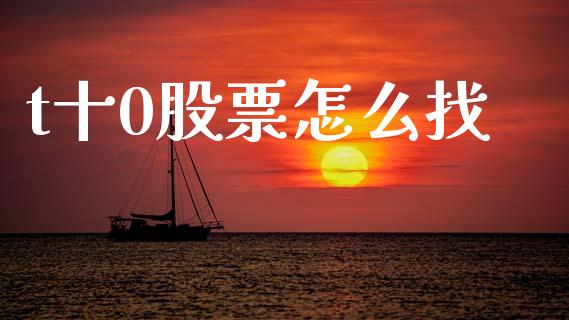 t十0股票怎么找_https://www.lcjysmgs.com_德指行情直播_第1张