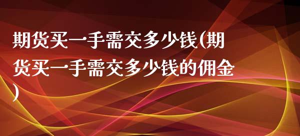 期货买一手需交多少钱(期货买一手需交多少钱的佣金)_https://www.lcjysmgs.com_恒指直播平台_第1张