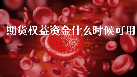 期货权益资金什么时候可用_https://www.lcjysmgs.com_黄金期货直播喊单_第1张