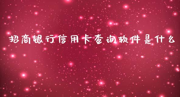 招商银行信用卡查询软件是什么_https://www.lcjysmgs.com_德指行情直播_第1张