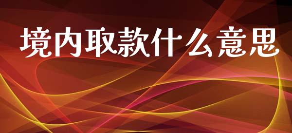 境内取款什么意思_https://www.lcjysmgs.com_德指行情直播_第1张