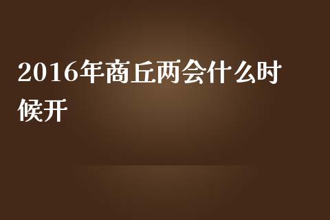 2016年商丘两会什么时候开_https://www.lcjysmgs.com_黄金期货直播喊单_第1张