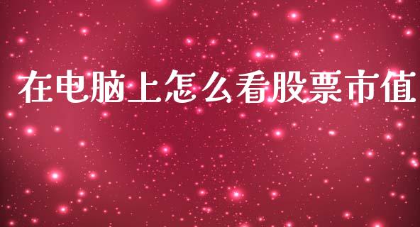 在电脑上怎么看股票市值_https://www.lcjysmgs.com_恒指直播平台_第1张