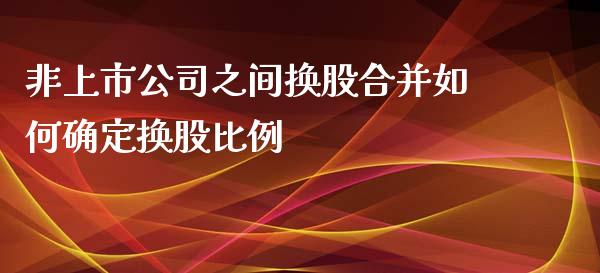 非上市公司之间换股合并如何确定换股比例_https://www.lcjysmgs.com_黄金期货直播喊单_第1张