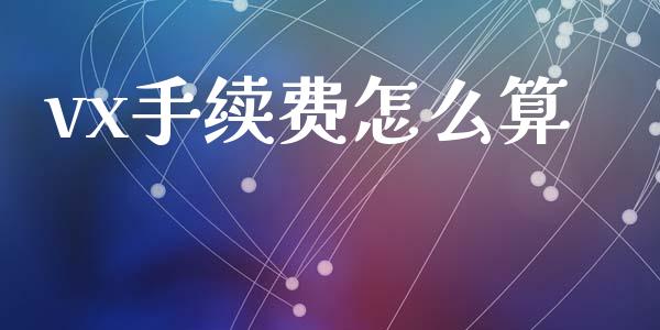 vx手续费怎么算_https://www.lcjysmgs.com_恒生指数直播_第1张