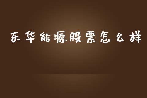 东华能源股票怎么样_https://www.lcjysmgs.com_德指行情直播_第1张