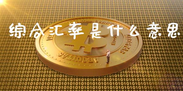 综合汇率是什么意思_https://www.lcjysmgs.com_德指行情直播_第1张