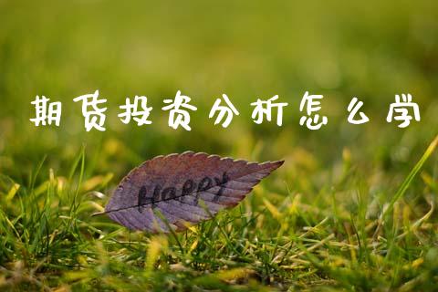期货投资分析怎么学_https://www.lcjysmgs.com_恒指直播平台_第1张