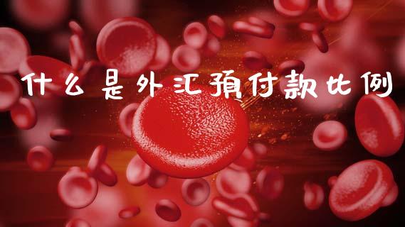什么是外汇预付款比例_https://www.lcjysmgs.com_德指行情直播_第1张