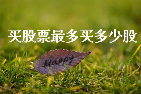 买股票最多买多少股_https://www.lcjysmgs.com_黄金期货直播喊单_第1张