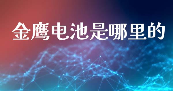 金鹰电池是哪里的_https://www.lcjysmgs.com_恒指直播平台_第1张