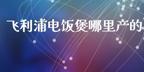 飞利浦电饭煲哪里产的_https://www.lcjysmgs.com_恒生指数直播_第1张